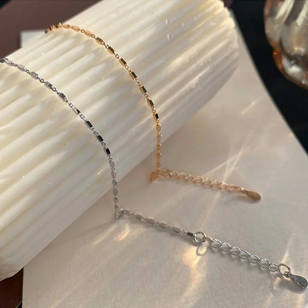 #NEW 925 Sterling Silver Chain Bracelet A